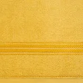 Ręcznik LORI z bordiurą podkreśloną błyszczącą nicią - 50 x 90 cm - musztardowy 2