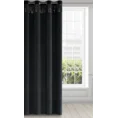 Zasłona JASPER z welwetu zdobiona połyskującym pasem cekinów - 140 x 250 cm - czarny 2