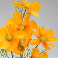 KOSMOS PIERZASTY, kwiat sztuczny dekoracyjny - dł. 60 cm dł. z kwiatami 28 cm śr. kwiat 8 cm - pomarańczowy 2