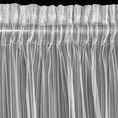 Firana NOELIA z tkaniny w prążki przeplatane błyszczącą nicią - 140 x 270 cm - biały 10
