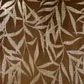 Bieżnik BLINK 15 z welwetu z delikatnymi jasnozłotymi gałązkami - 35 x 220 cm - brązowy 4
