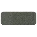 Ręcznik z żakardowym wzorem - 70 x 140 cm - stalowy 3