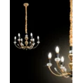 Lampa sześcioramienna MELBA z kryształami - ∅ 60 x 120 cm - złoty 3