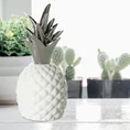 Figurka ceramiczna PINA biało-srebrny ananas - ∅ 10 x 22 cm - biały 1