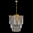 Lampa DALIA z prostokątnymi szklanymi zawieszkami - ∅ 42 x 50 cm - złoty 10