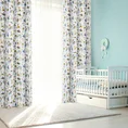 Dekoracja okienna BILLY do pokoju dziecięcego z etaminy z nadrukiem z kolorowymi zwierzątkami - 140 x 250 cm - biały 8