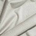 Zasłona JULIA z miękkiego welwetu z wytłaczanym geometrycznym wzorem wachlarzy - 140 x 250 cm - beżowy 7