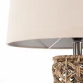 Lampa stołowa AMY na ażurowej podstawie wyplatanej z wikliny - 33 x 38 x 75 cm - brązowy 4