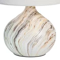 Lampa DAMLA  na ceramicznej podstawie z dolomitu zdobiona beżowymi przecierkami - ∅ 28 x 44 cm - beżowy 4