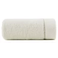 Ręcznik DAISY z bordiurą podkreśloną kontrastującym stebnowaniem - 30 x 50 cm - kremowy 3