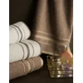 Ręcznik bawełniany KORAL z bordiurą podkreśloną  żakardowymi paseczkami - 50 x 90 cm - biały 6