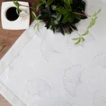 Serweta DORIS z żakardowym motywem liści miłorzębu i ozdobną kantą, plamoodporny - 85 x 85 cm - naturalny 8