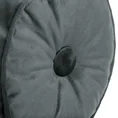 Poduszka w kształcie walca z miękkiego welwetu z wypełnieniem - 20 x 45 cm - grafitowy 5