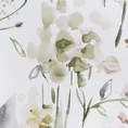 Zasłona ZOJA z tkaniny zaciemniającej z malarskim motywem letnich kwiatów - 140 x 250 cm - biały 12