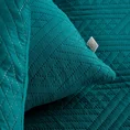 DESIGN 91 Narzuta BONI z geometrycznym wzorem wykonana techniką hot press - 200 x 220 cm - ciemnoturkusowy 7