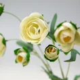 JASKIER - PEŁNIK, kwiat sztuczny dekoracyjny - ∅ 5 x 81 cm - kremowy 3