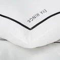EVA MINGE Komplet pościeli EVA 09 B z najwyższej jakości makosatyny bawełnianej z nadrukiem logo EVA MINGE  i elegancką lamówką - 160 x 200 cm - biały 6