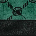 Ręcznik DORIAN melanżowy z geometrycznym wzorem z motywem wachlarzy - 50 x 90 cm - czarny 2