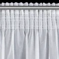 Firana MIREA z gładkiej błyszczącej tkaniny, półtransparentna - 350 x 150 cm - biały 7
