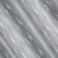Firana z matowej tkaniny zdobiona srebrnym wzorem z imitacji cekinów - 140 x 250 cm - biały 6