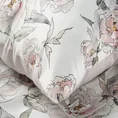 ELLA LINE Komplet pościeli z wysokogatunkowej bawełny z nadrukiem z motywem kwitnących peonii - 160 x 200 cm - biały 6