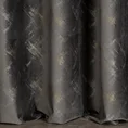 Zasłona ADRIA z miękkiego welwetu z przecieranym wzorem - 140 x 270 cm - grafitowy 3
