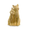 Koty figurka dekoracyjna złota - 13 x 11 x 22 cm - złoty 2