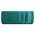 Ręcznik AMANDA z ozdobną bordiurą w pasy - 50 x 90 cm - turkusowy 3