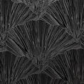 PIERRE CARDIN zasłona welwetowa GOJA z błyszczącym nadrukiem w formie liści miłorzębu - 140 x 250 cm - czarny 13