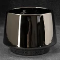 Osłonka ceramiczna na donicę IVA 1 czarna - ∅ 18 x 14 cm - czarny 1