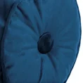 Poduszka w kształcie walca z miękkiego welwetu z wypełnieniem - 20 x 45 cm - granatowy 6