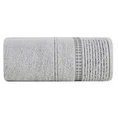 ELLA LINE ręcznik bawełniany TAYLOR z ozdobnym stebnowaniem i bordiurą w paseczki - 50 x 90 cm - srebrny 3