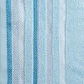 Ręcznik LIVIA  z kolorowymi paskami tkanymi we wzór jodełki - 70 x 140 cm - niebieski 2