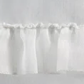 Firana o strukturze deszczyku dekorowana falbanami - 140 x 270 cm - biały 6