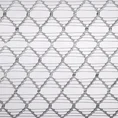 Firana AIDEN o strukturze luźnej, geometrycznej siatki - 140 x 250 cm - srebrny 8