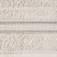 Ręcznik z bordiurą z błyszczącą nitką - 70 x 140 cm - beżowy 2