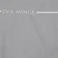 EVA MINGE Komplet pościeli SILK 6 z najwyższej jakości makosatyny bawełnianej z nadrukiem logo - 160 x 200 cm - srebrny 4