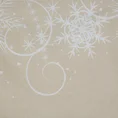 Komplet pościeli świątecznej SANTA 6 z wysokiej jakości bawełny - 160 x 200 cm - beżowy 2