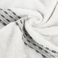 Ręcznik RIVA chłonny i wytrzymały z przeplataną bordiurą - 70 x 140 cm - biały 5