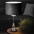 Lampka stołowa MONIK z kryształową podstawą i welwetowym abażurem - ∅ 30 x 53 cm - czarny 5