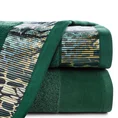 EWA MINGE Komplet ręczników CARLA w eleganckim opakowaniu, idealne na prezent! - 2 szt. 50 x 90 cm - butelkowy zielony 3