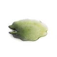 Patera NILA ze szkła artystycznego w kształcie liścia lilii wodnej - ∅ 24 x 3 cm - zielony 2