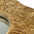 Lustro w ceramicznej złotej ramie z wytłoczeniami - 52 x 4 x 98 cm - złoty 6