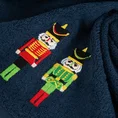 Ręcznik świąteczny PETER 01 bawełniany z haftem z dziadkiem do orzechów - 50 x 90 cm - granatowy 5
