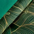 NOVA PRINT GIFT Komplet pościeli MONA w kartonowym opakowaniu z wysokogatunkowej satyny bawełnianej z motywem liści - 160 x 200 cm - zielony 5