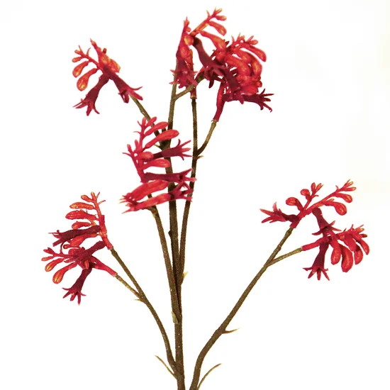 KROKOSIMIA -CROCOSIMIA kwiat sztuczny dekoracyjny - 75 cm - czerwony