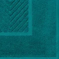 REINA LINE Dywanik łazienkowy z bawełny frotte zdobiony wzorem w zygzaki - 50 x 70 cm - ciemnoturkusowy 4