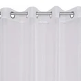 Dekoracja okienna EMMA  z tkaniny przeplatanej srebrną nicią - 140 x 250 cm - biały 3