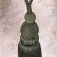 Dekoracyjny sznur do upięć z chwostem - 70 cm - butelkowy zielony 3