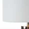 Lampa ceramiczna dekoracyjna MELANI zdobiona marmurkowym wzorem - 32 x 32 x 42 cm - biały 3